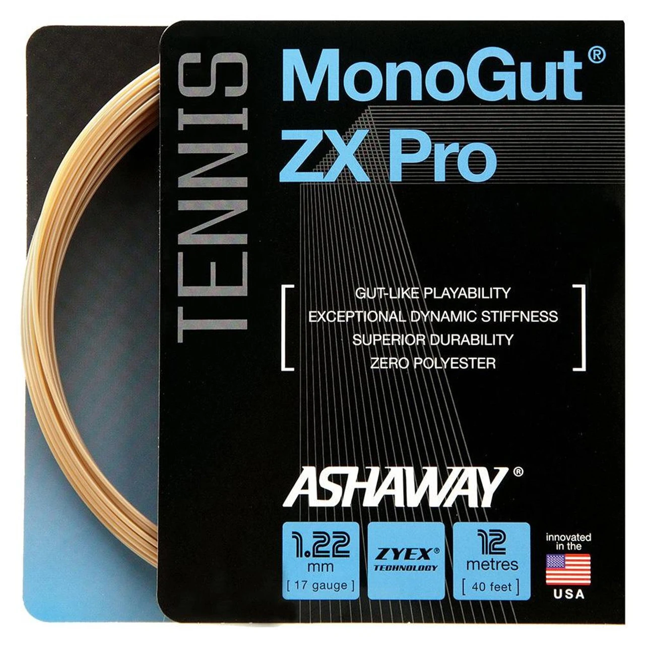 Ashaway MonoGut ZX Pro 17 1.22mm Set 1 Ashaway MonoGut ZX Pro 17 1.22mm Set