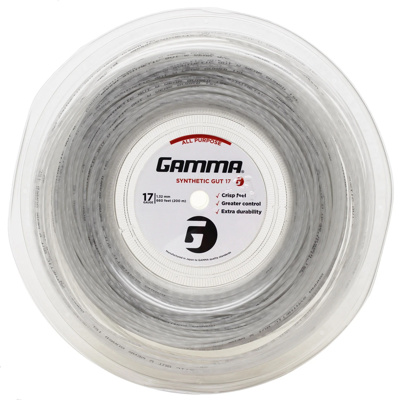 Gamma Synthetic Gut WearGuard 17 1.27mm 200M Reel 1 Gamma Synthetic Gut WearGuard 17 1.27mm 200M Reel