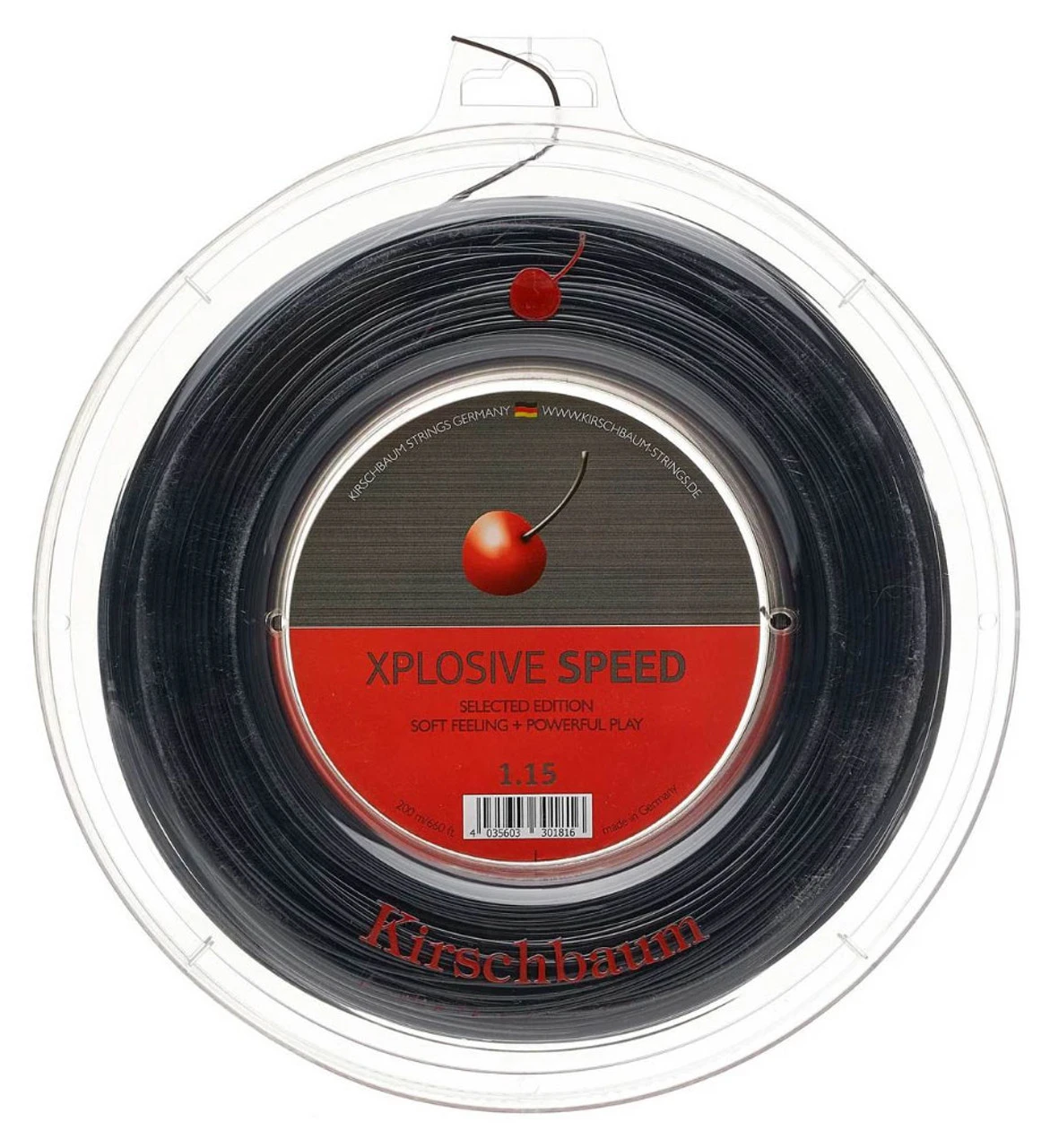 Kirschbaum Xplosive Speed 19 1.13mm 200M Reel 1 Kirschbaum Xplosive Speed 19 1.13mm 200M Reel