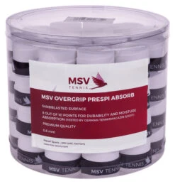 MSV Prespi Absorb Overgrip 60 Pack -Tennis Discount Store msv prespi absorb overgrip 60 pack white 99819 54060.1698771980