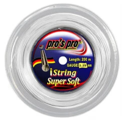 Pro's Pro IString Super Soft 16L 1.25mm 200M Reel -Tennis Discount Store pros pro istring super soft 16l 1 25mm 200m reel white 11466 53407.1698771959