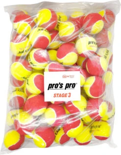 Pro's Pro Stage 3 Red XL Junior Tennis Balls 60 Pack