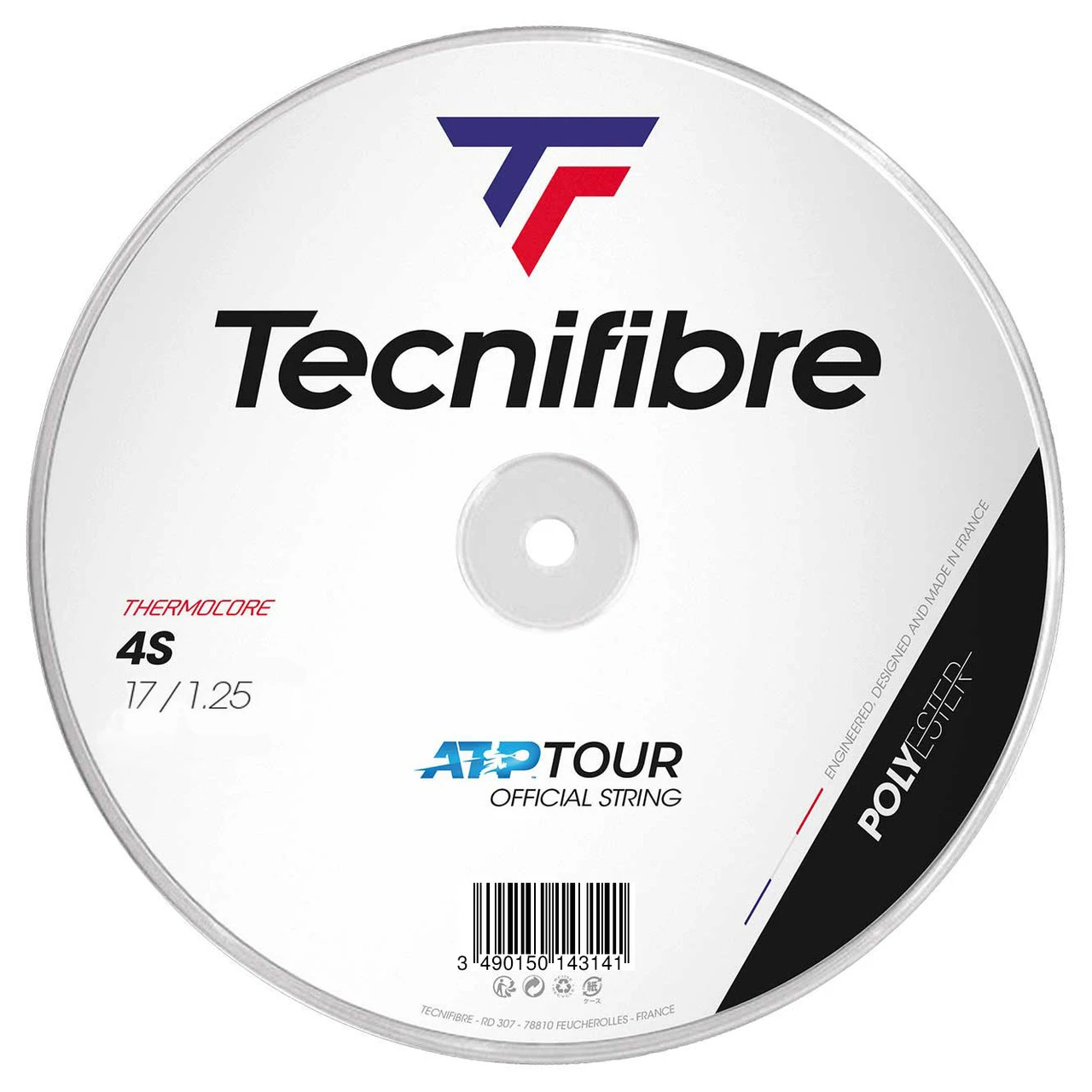 Tecnifibre 4S 17 1.25mm 200M Reel 1 Tecnifibre 4S 17 1.25mm 200M Reel