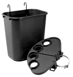 Tourna Tennis Court Tidy Bin -Tennis Discount Store tourna tennis court tidy bin black 98165 58233.1698771160